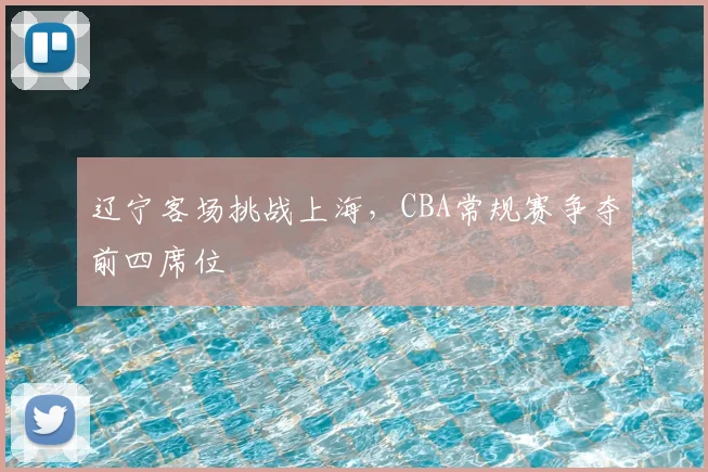 辽宁客场挑战上海,CBA常规赛争夺前四席位
