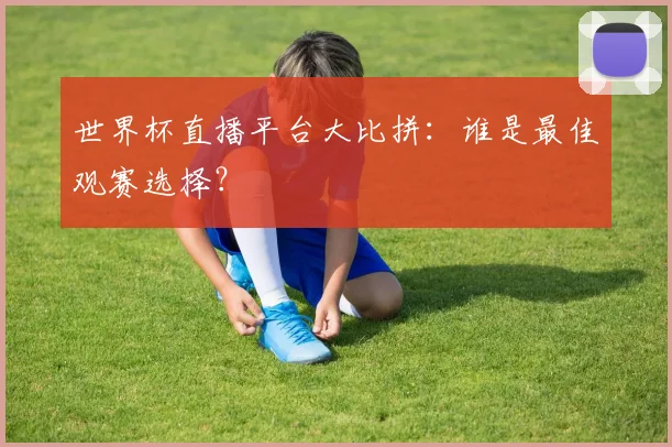 世界杯直播平台大比拼：谁是最佳观赛选择？