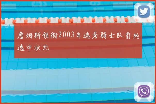 詹姆斯领衔2003年选秀骑士队首轮选中状元